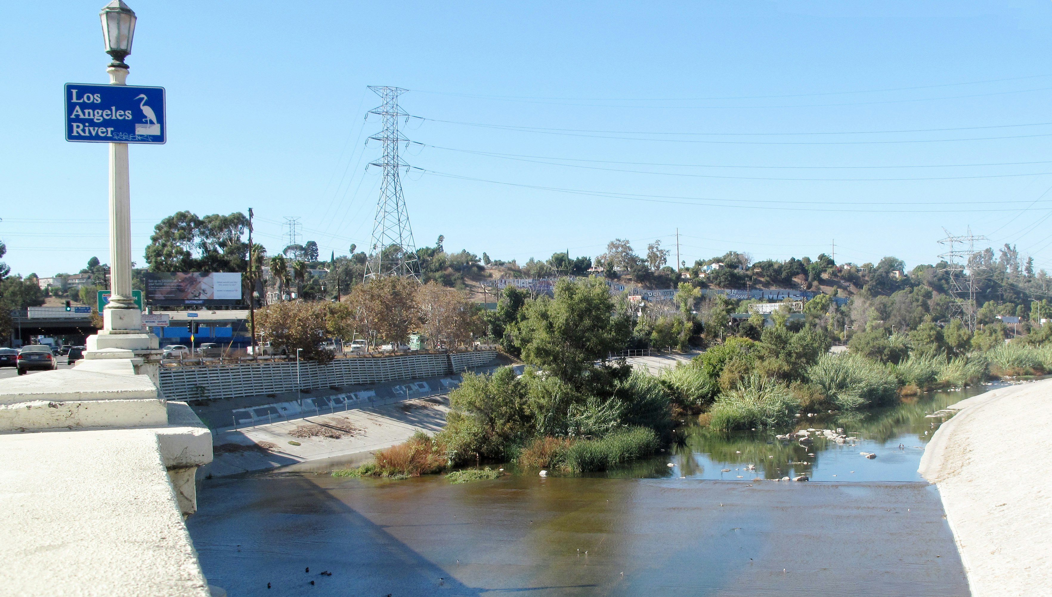 Los Angeles River from Fletcher Drive Bridge 2019 event