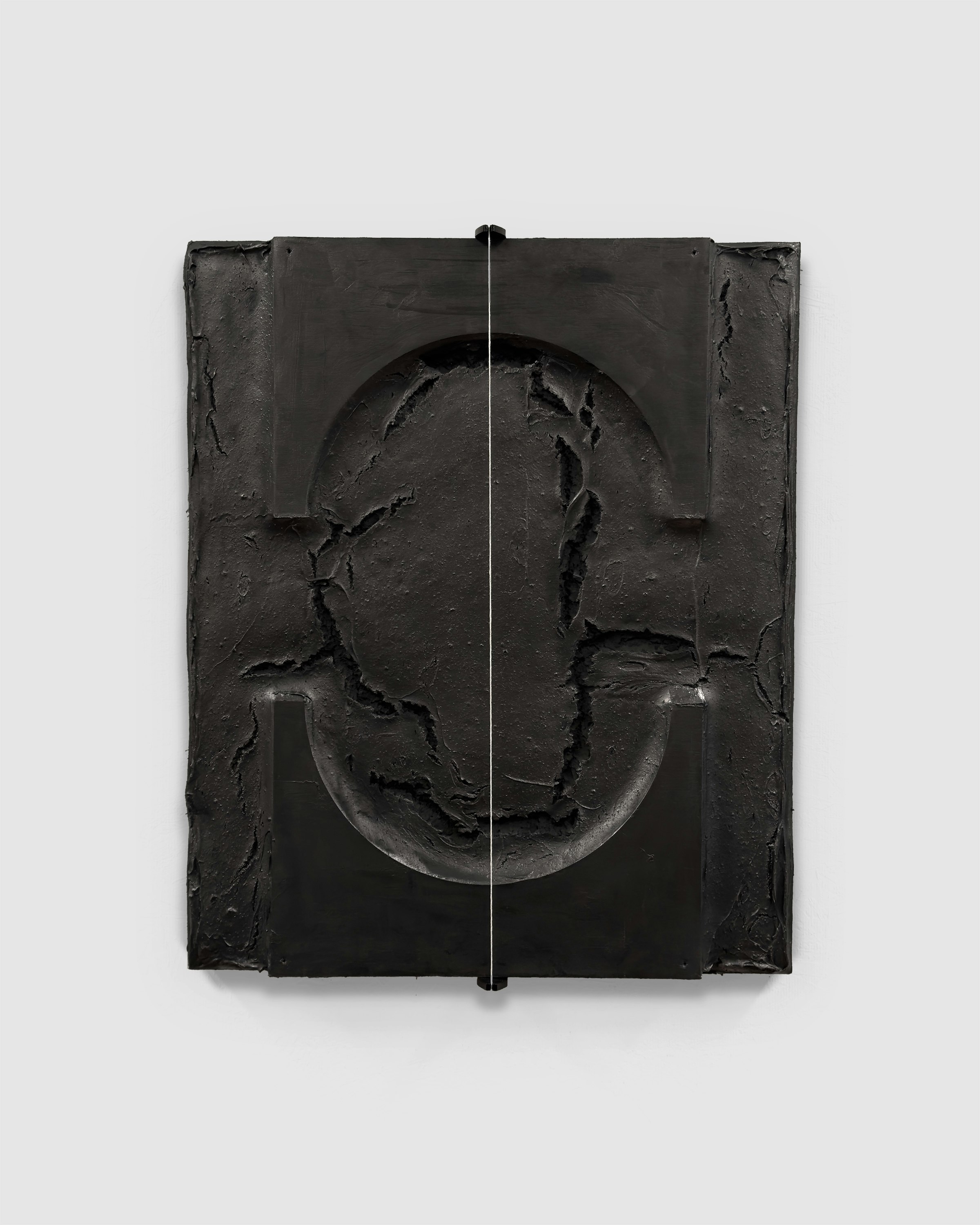 "Touch-Tuning (Bird and Lave)," 2024, Torkwase Dyson. Graphite, string, acrylic. Courtesy: Pace Gallery.