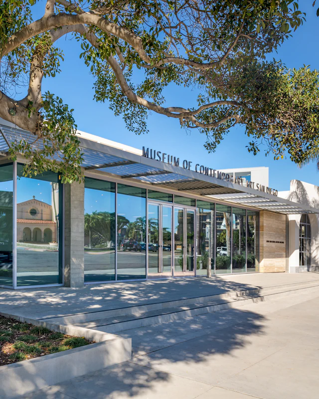 Museum of Contemporary Art San Diego’s flagship Joan and Irwin Jacobs Building in La Jolla. Photography: studio MAHA