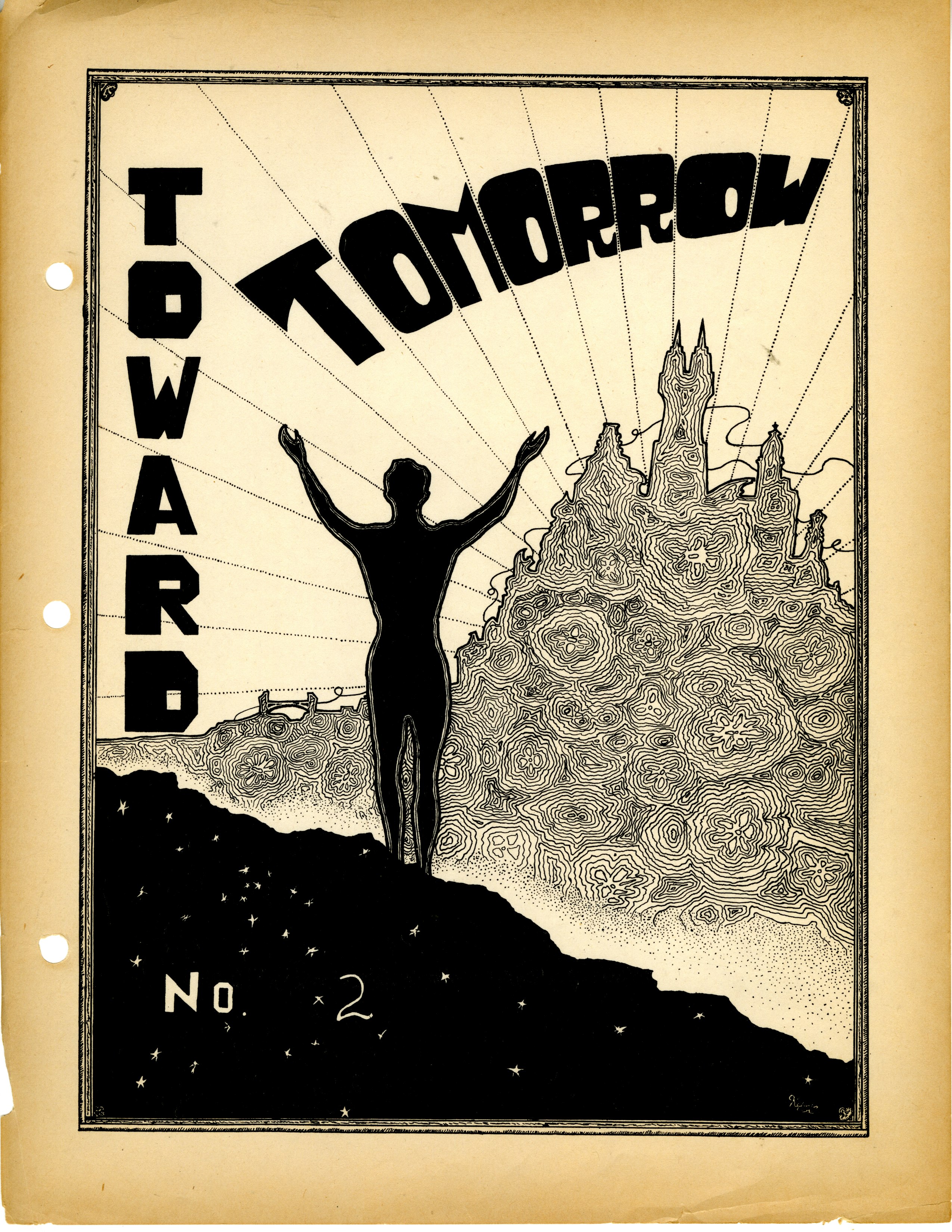 Cover of "Toward Tomorrow no. 2," June 1944, Jim Kepner. Courtesy of ONE Archives at the USC Libraries.