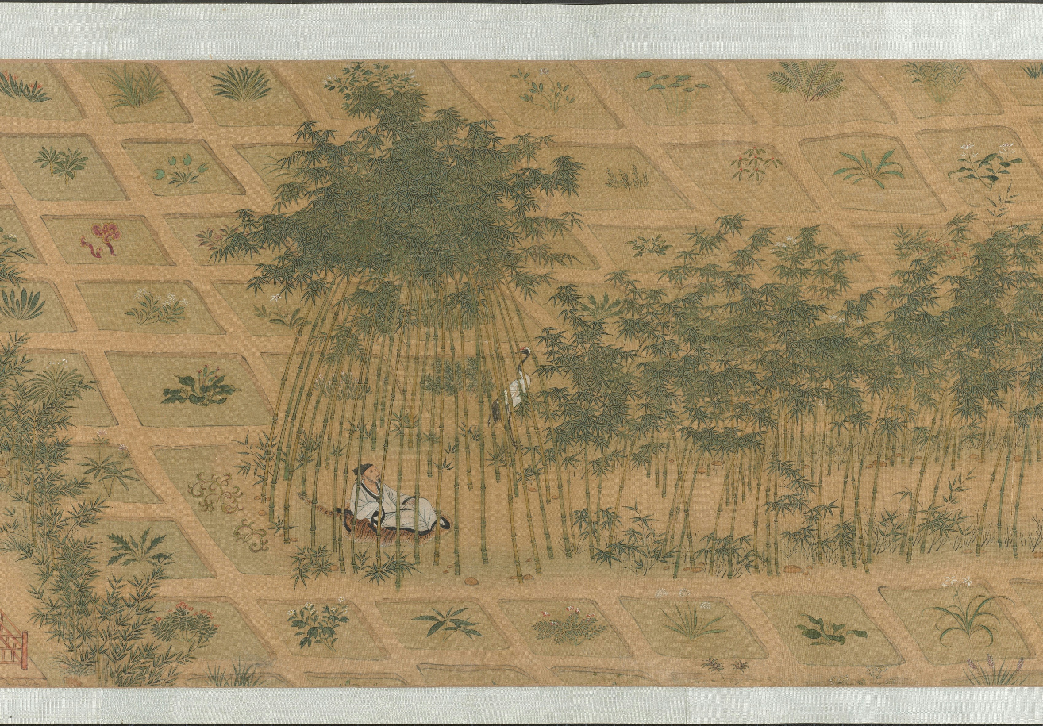 "Garden for Solitary Pleasure," Qiu Ying (Chinese, ca. 1494–ca. 1552), Ming dynasty (1368–1644), 16th century. Handscroll, ink and light color on silk. John L. Severance Fund, Cleveland Museum of Art, 1978.